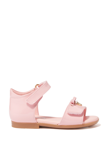 Dolce & Gabbana T-strap Patent Leather Sandals